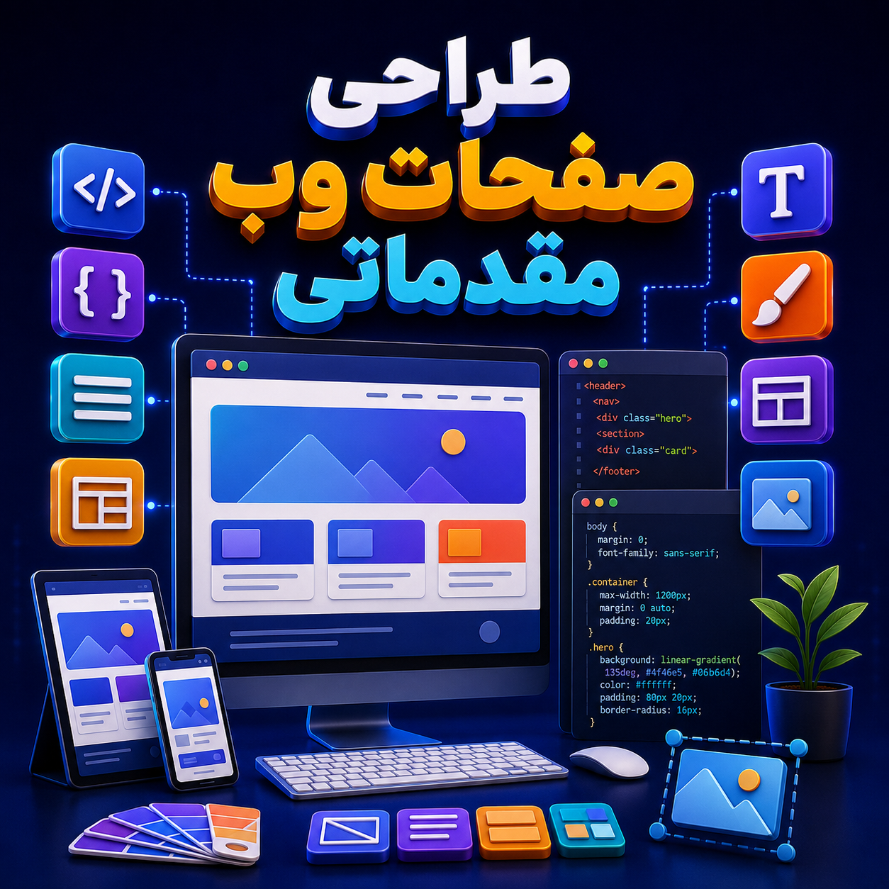 طراحی صفحات وب مقدماتی HTML و CSS