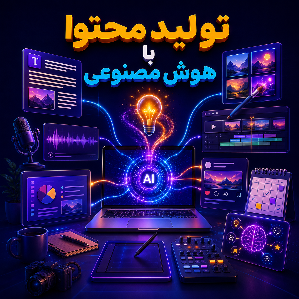 تولید محتوا با هوش مصنوعی